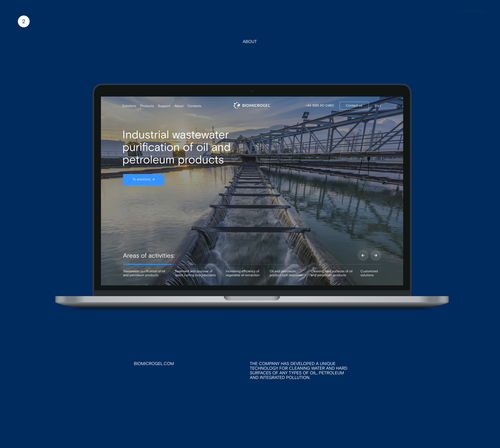 俄羅斯能源清潔公司Biomicrogel網(wǎng)站UI設(shè)計與武漢網(wǎng)站開發(fā)服務(wù)